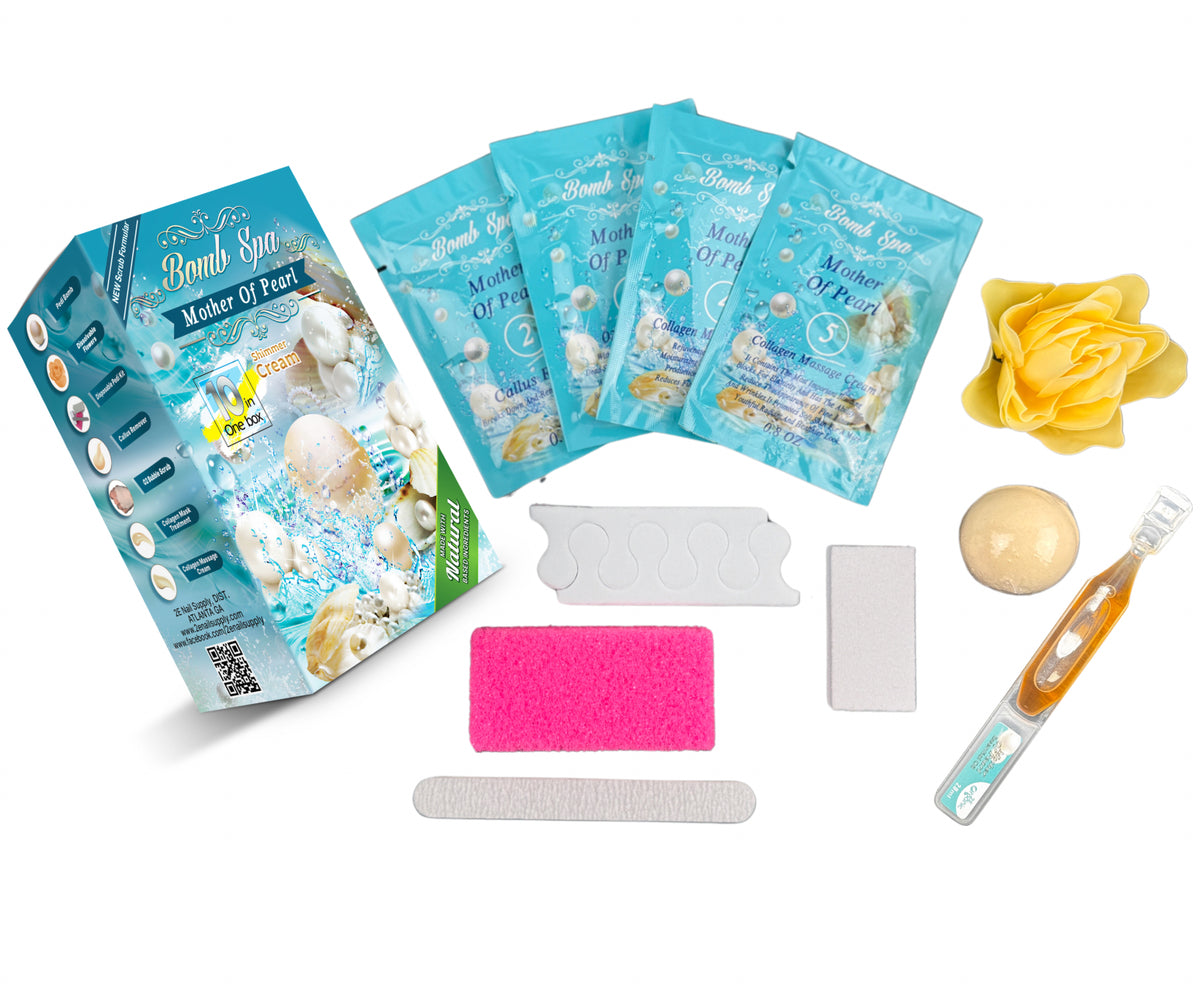 Pedi Box Mother Of Pearl – 2E Nail Supply