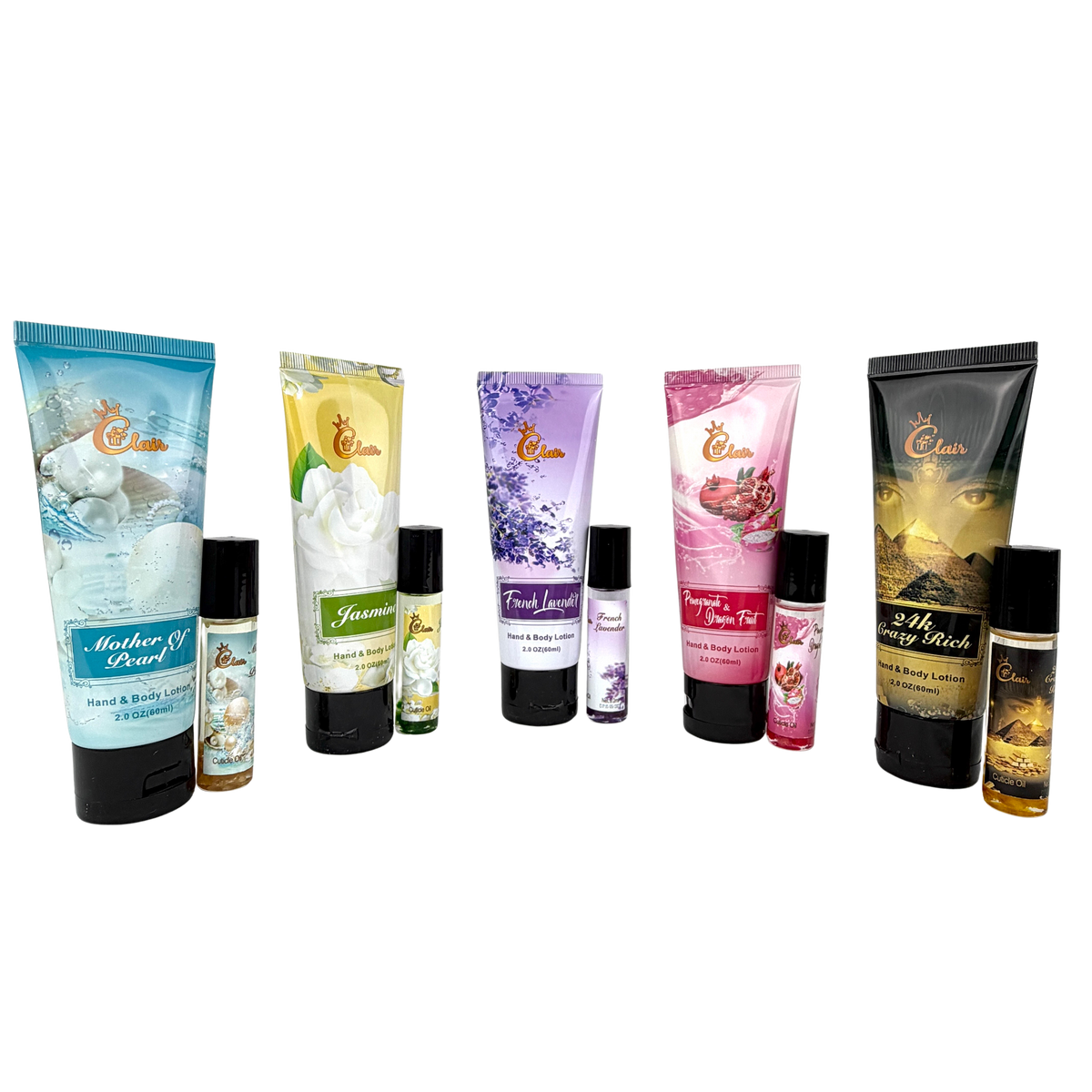 2in1 2oz Hand Lotion & 9ml Cuticle Oil Roller Mix (140Pcs) – 2E