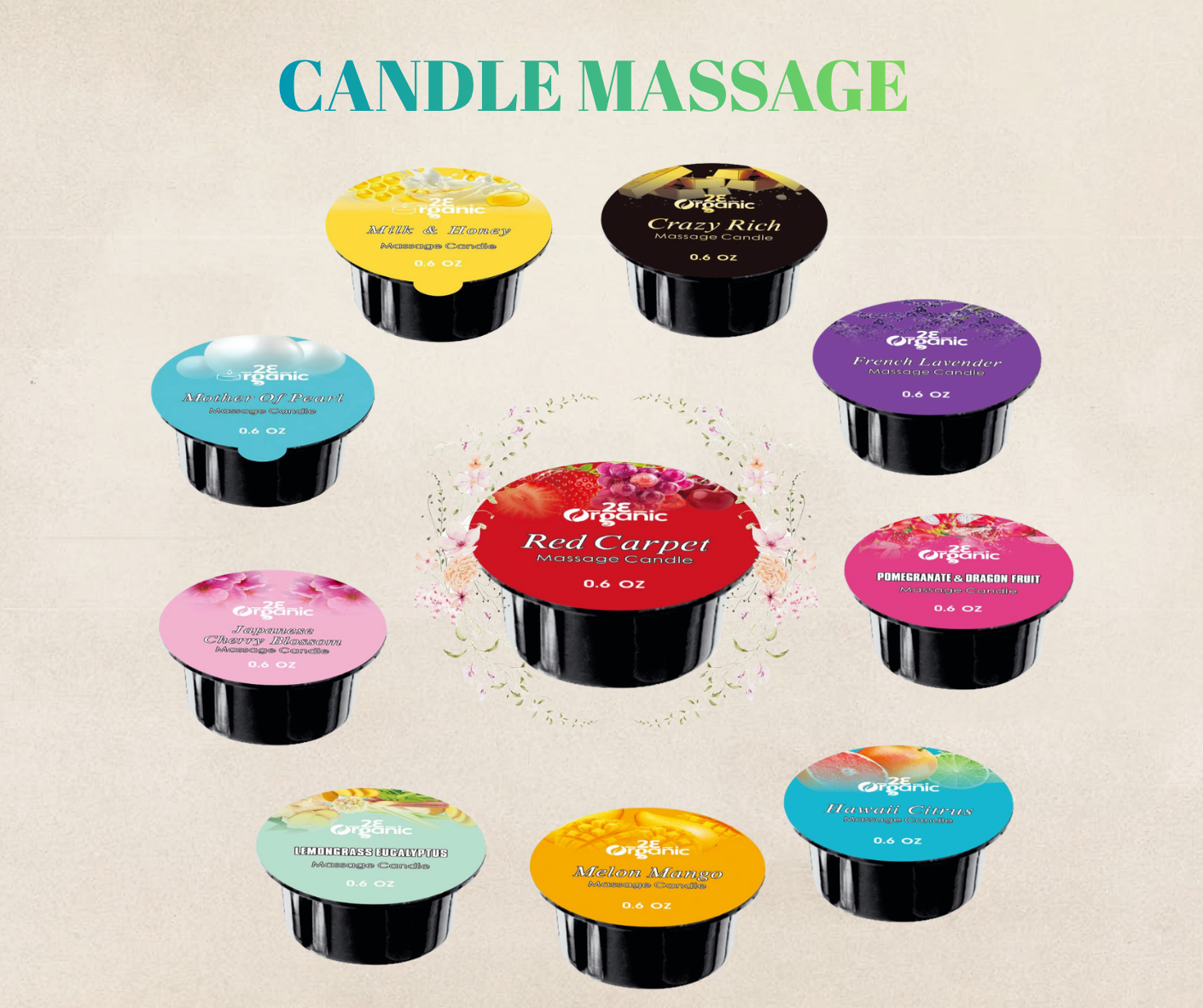 Massage Candle Home Kit (0.6 Oz/10 Pcs)