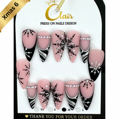 PRESS ON NAILS  Christmas Collection( High Quality & Hand Made)