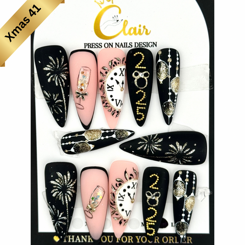 PRESS ON NAILS  Christmas Collection( High Quality & Hand Made)