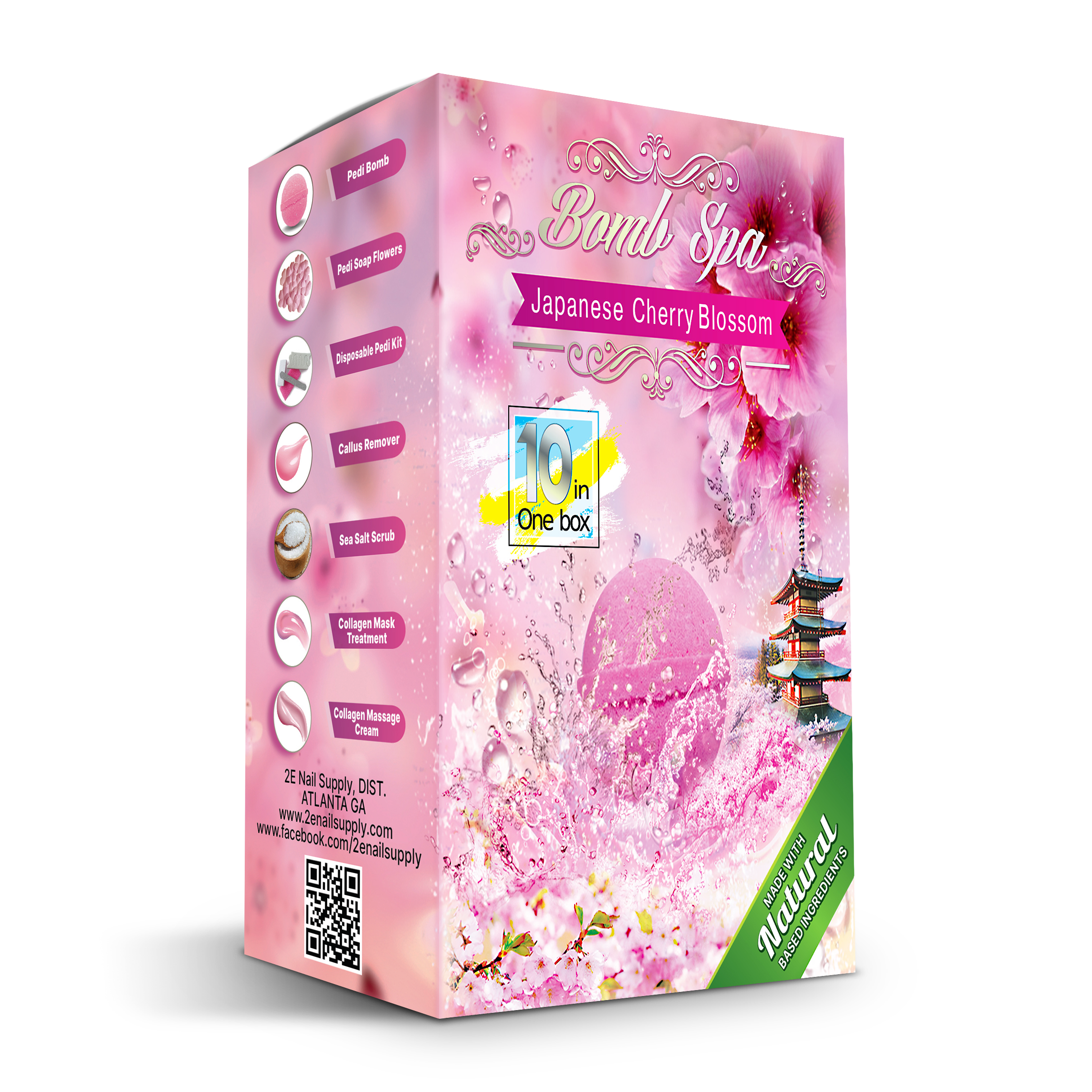 Pedi Box Japanese Cherry Blossom – 2E Nail Supply