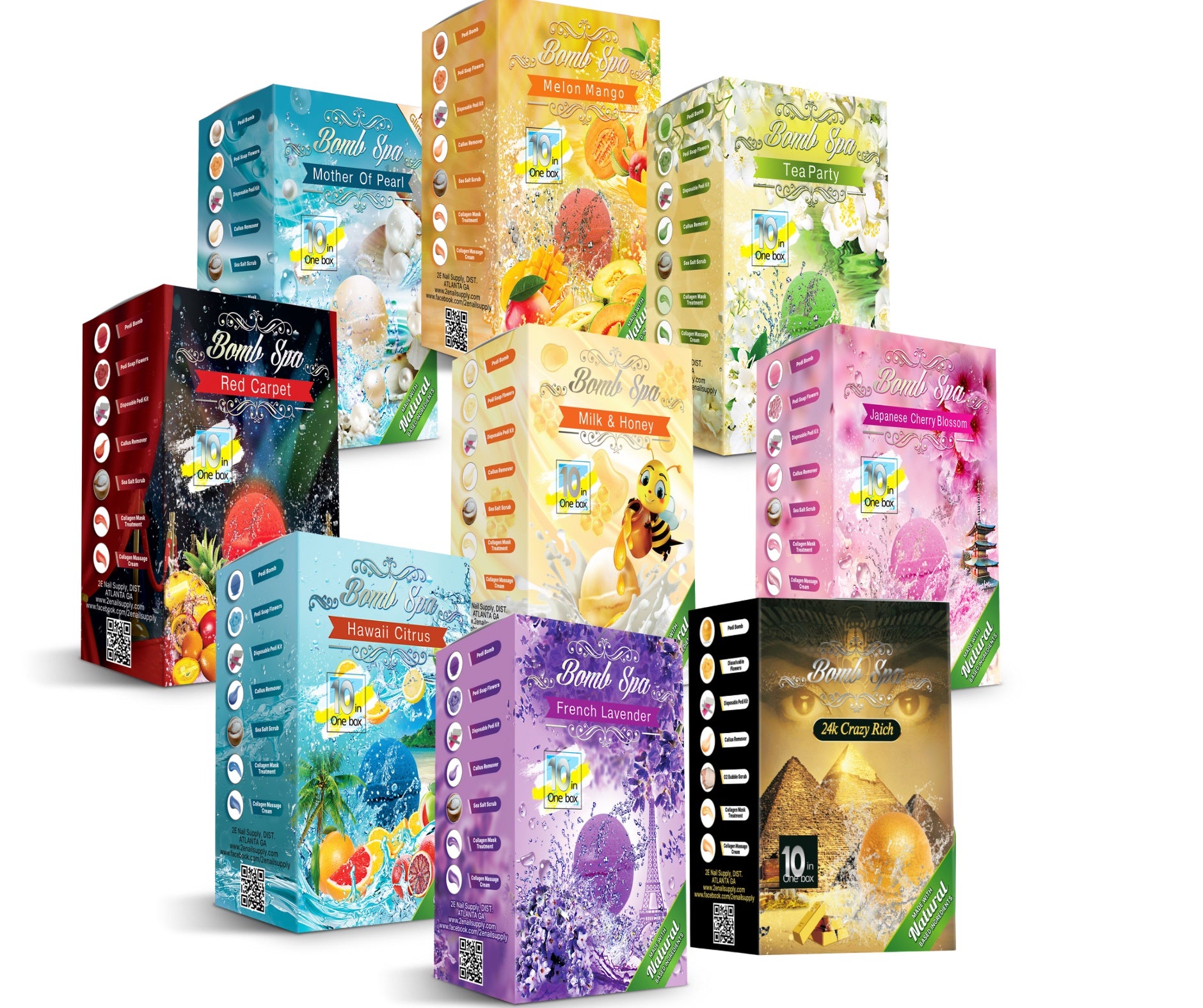 10in1 Bomb Spa Mix 9 Scents( 80 Kits)❌❌Maximum 2 Cases