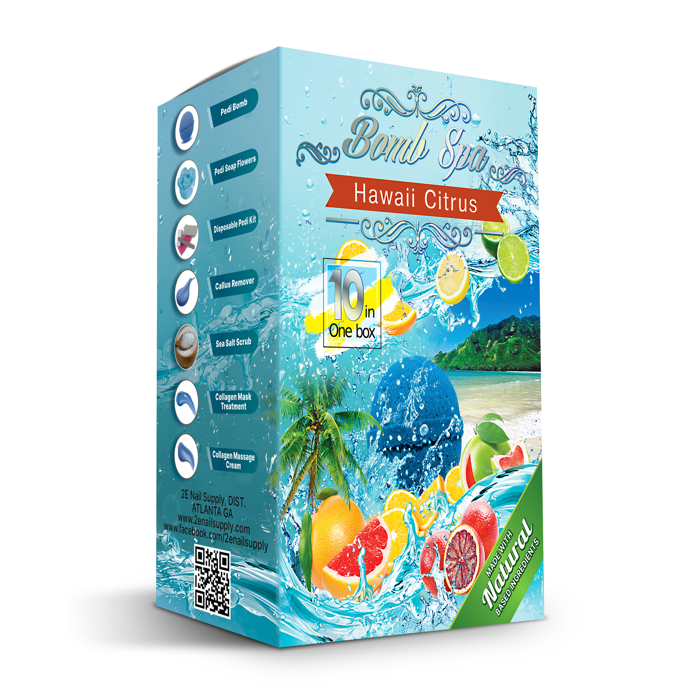 Pedi Box Hawaii Citrus – 2E Nail Supply