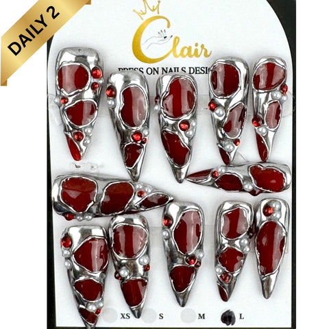 Clair Daily Press- On Nails Collection ( High Quality & Hand Made)