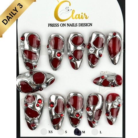 Clair Daily Press- On Nails Collection ( High Quality & Hand Made)