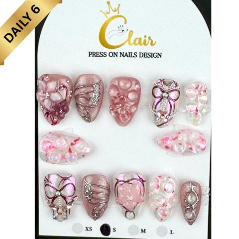Clair Daily Press- On Nails Collection ( High Quality & Hand Made)