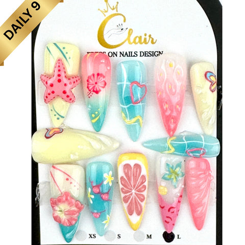 Clair Daily Press- On Nails Collection ( High Quality & Hand Made)