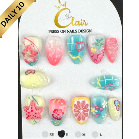 Clair Daily Press- On Nails Collection ( High Quality & Hand Made)