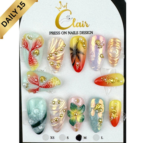 Clair Daily Press- On Nails Collection ( High Quality & Hand Made)