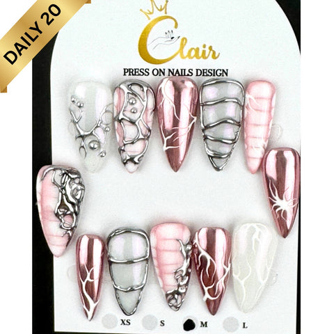 Clair Daily Press- On Nails Collection ( High Quality & Hand Made)