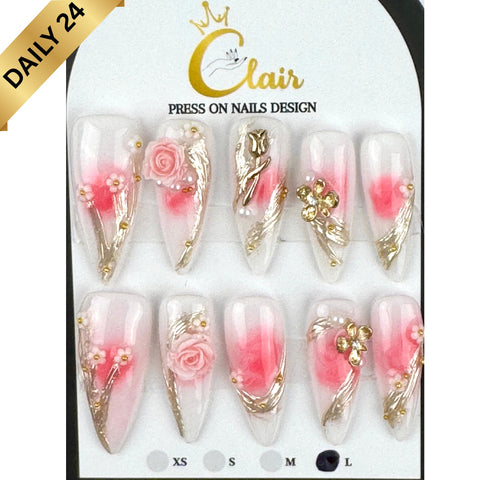 Clair Daily Press- On Nails Collection ( High Quality & Hand Made)