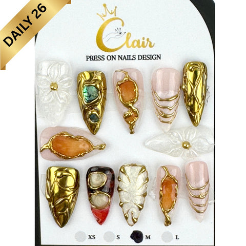 Clair Daily Press- On Nails Collection ( High Quality & Hand Made)