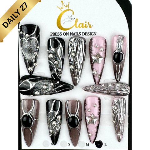 Clair Daily Press- On Nails Collection ( High Quality & Hand Made)
