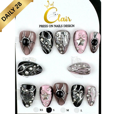 Clair Daily Press- On Nails Collection ( High Quality & Hand Made)
