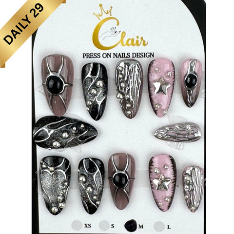 Clair Daily Press- On Nails Collection ( High Quality & Hand Made)