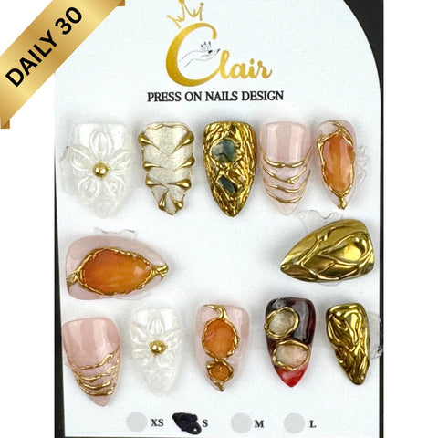 Clair Daily Press- On Nails Collection ( High Quality & Hand Made)
