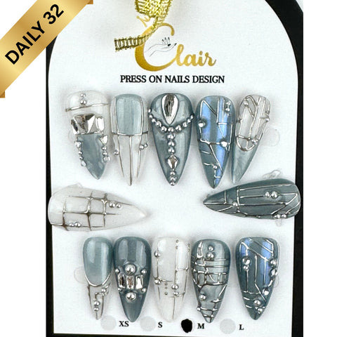 Clair Daily Press- On Nails Collection ( High Quality & Hand Made)