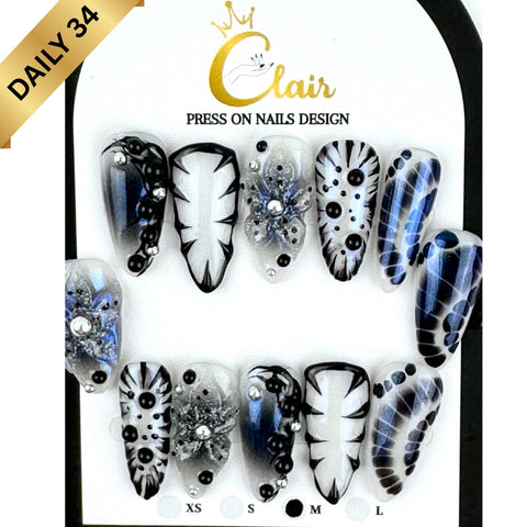 Clair Daily Press- On Nails Collection ( High Quality & Hand Made)