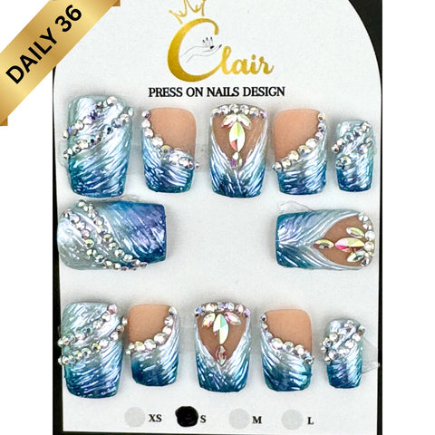 Clair Daily Press- On Nails Collection ( High Quality & Hand Made)