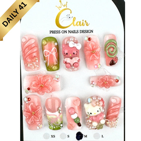 Clair Daily Press- On Nails Collection ( High Quality & Hand Made)