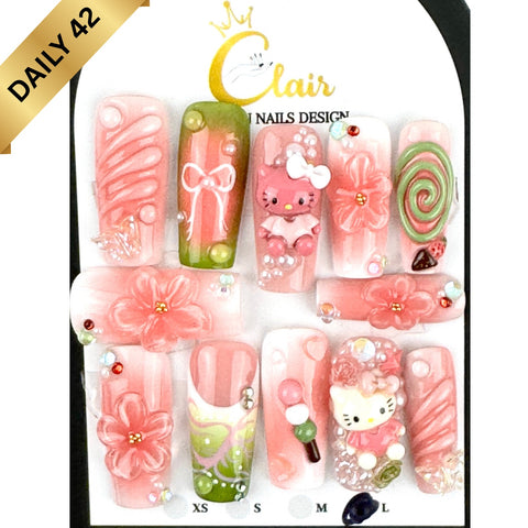 Clair Daily Press- On Nails Collection ( High Quality & Hand Made)