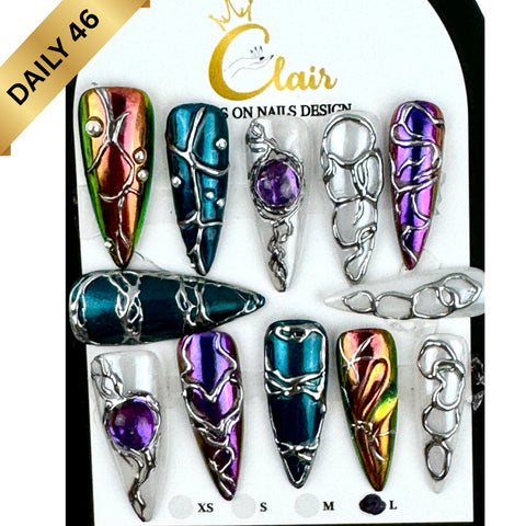 Clair Daily Press- On Nails Collection ( High Quality & Hand Made)