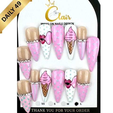 Clair Daily Press- On Nails Collection ( High Quality & Hand Made)