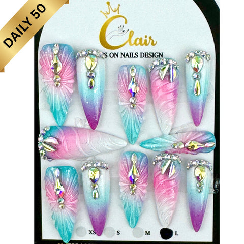 Clair Daily Press- On Nails Collection ( High Quality & Hand Made)