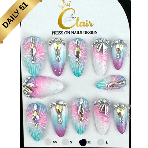 Clair Daily Press- On Nails Collection ( High Quality & Hand Made)
