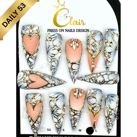 Clair Daily Press- On Nails Collection ( High Quality & Hand Made)