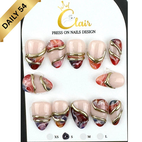 Clair Daily Press- On Nails Collection ( High Quality & Hand Made)