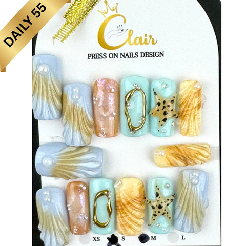 Clair Daily Press- On Nails Collection ( High Quality & Hand Made)