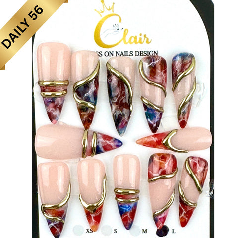 Clair Daily Press- On Nails Collection ( High Quality & Hand Made)
