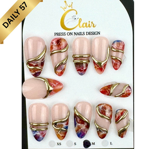 Clair Daily Press- On Nails Collection ( High Quality & Hand Made)
