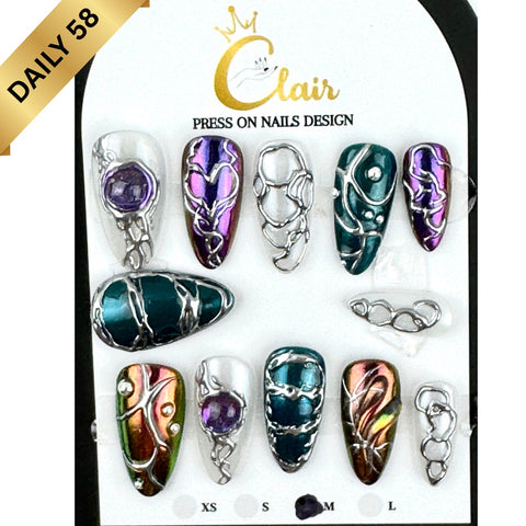 Clair Daily Press- On Nails Collection ( High Quality & Hand Made)