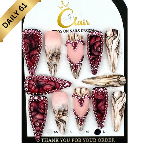 Clair Daily Press- On Nails Collection ( High Quality & Hand Made)