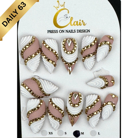 Clair Daily Press- On Nails Collection ( High Quality & Hand Made)