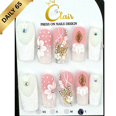 Clair Daily Press- On Nails Collection ( High Quality & Hand Made)