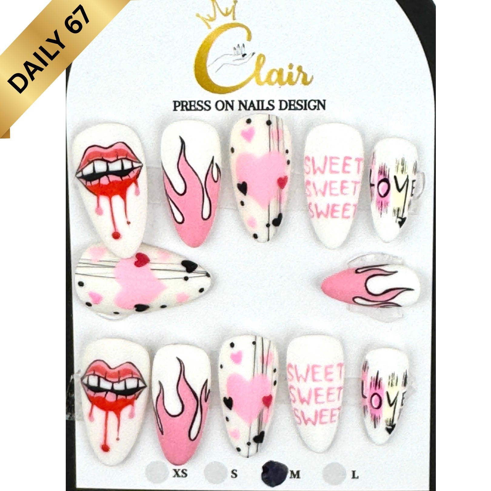 Clair Daily Press- On Nails Collection ( High Quality & Hand Made)
