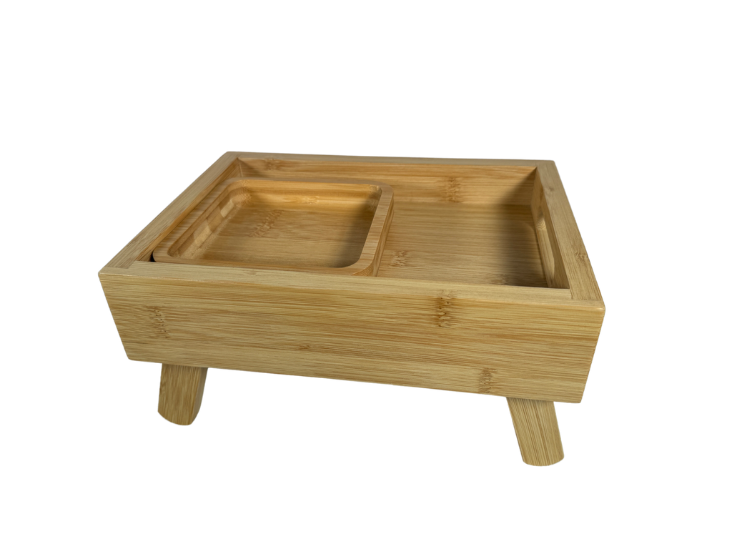 2 in1 Bamboo Tray and Plate