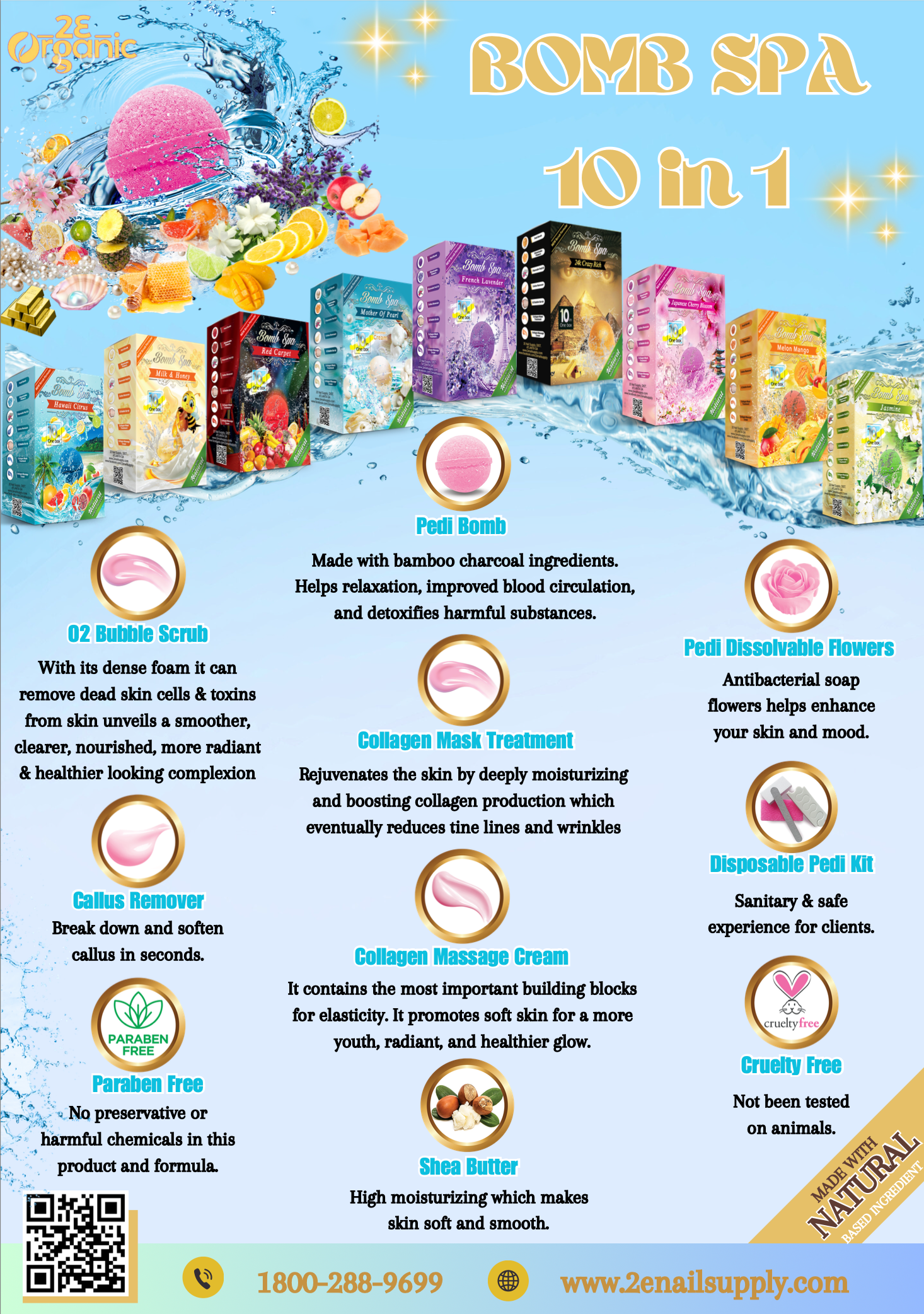 Bomb Spa Poster – 2E Nail Supply