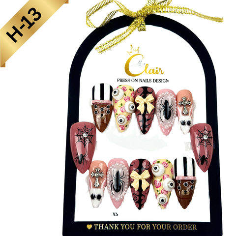 PRESS ON NAILS  Halloween Collection( High Quality & Hand Made)
