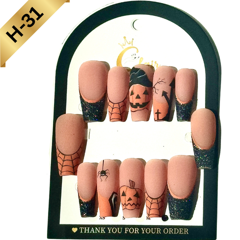 PRESS ON NAILS  Halloween Collection( High Quality & Hand Made)