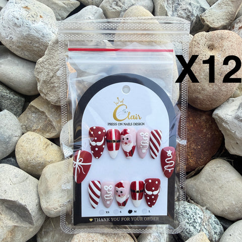 Clair PRESS ON NAIL Christmas Collection