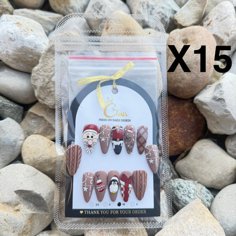 Clair PRESS ON NAIL Christmas Collection