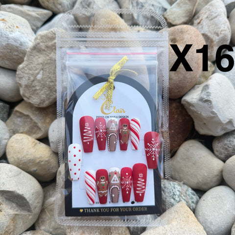 Clair PRESS ON NAIL Christmas Collection