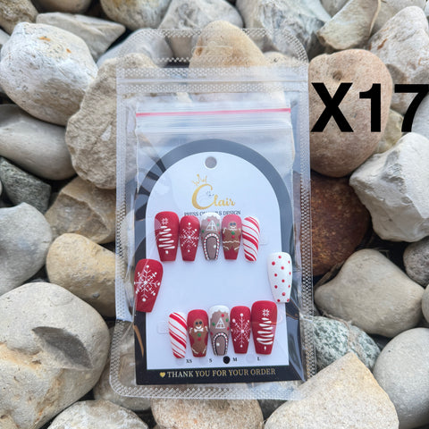 Clair PRESS ON NAIL Christmas Collection