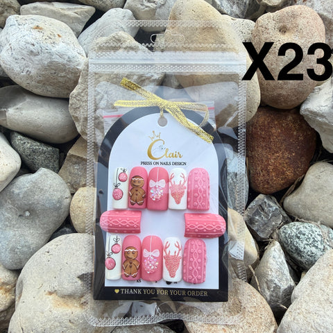 Clair PRESS ON NAIL Christmas Collection