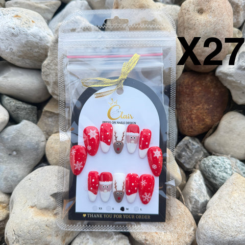 Clair PRESS ON NAIL Christmas Collection